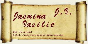 Jasmina Vasilić vizit kartica